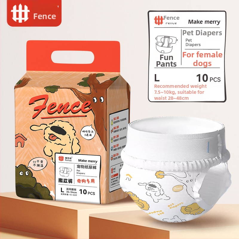 Ühekordsed isaskoerte mähkmed, füsioloogilised püksid, mugavad ja hingavad, lekkekindlad, kergesti imenduvad ja ei pöördosmoosi, sise- ja välistingimustes kasutamiseks