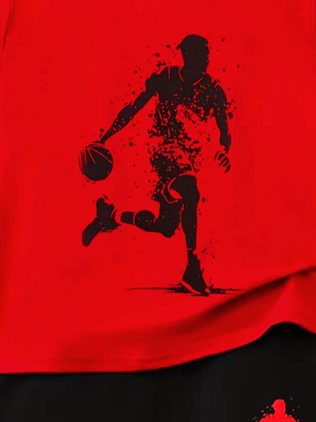 Αθλητικό κοστούμι για αγόρια, μοντέρνο, casual πουλόβερ με κοντομάνικο σορτς και σχέδια, φούτερ για αγόρια