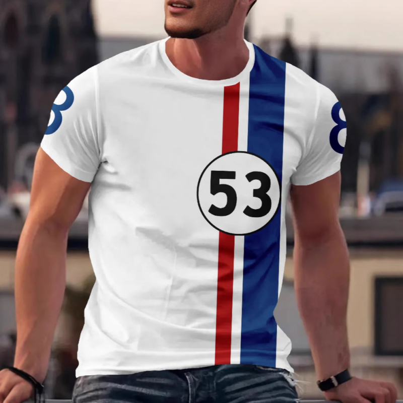 Határokon átnyúló Aliexpress Amazon Határokon átnyúló Férfi Nyári Rövid Ujjú Betűs Póló Felsőrészek