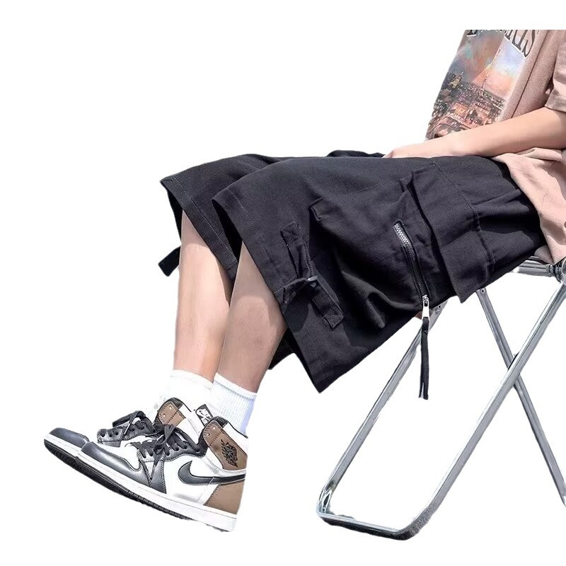 Amerikai stílusú, főutcai funkcionális szerszámosnadrágok férfiaknak és nőknek, divatos, piros, laza, hétköznapi sportnadrágok, AliExpress