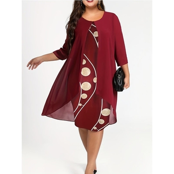 Εξαγωγή πρωτότυπων διασυνοριακών γυναικείων ενδυμάτων μεγάλου μεγέθους, εκρήξεις χοντρών φορεμάτων Amazon, πρωτότυπο φόρεμα κάπας με σχέδιο