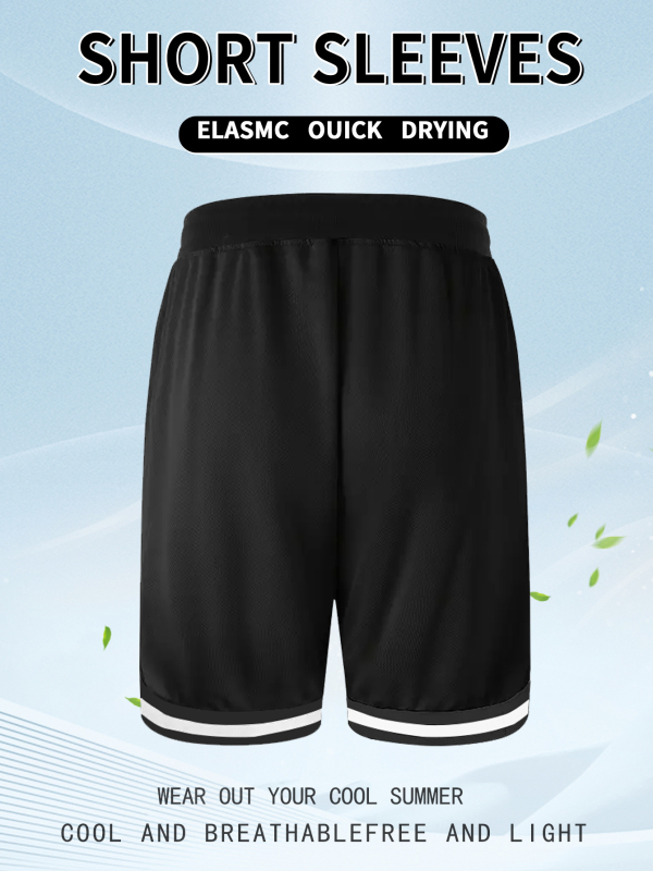 Мъжки спортни баскетболни шорти с голям размер, тънки мрежести, за мускулна фитнес, бягане, дишащи шорти