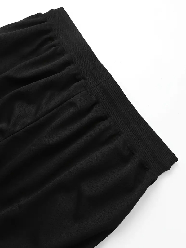 Мъжки спортни баскетболни шорти с голям размер, тънки мрежести, за мускулна фитнес, бягане, дишащи шорти