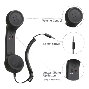 Klassikaline mobiiltelefoni antiikne kõrvaklapp 10 värvi valikuline rasedatele naistele kiirgusvastane retro mobiiltelefoni suur kõrvaklappide tootja laos