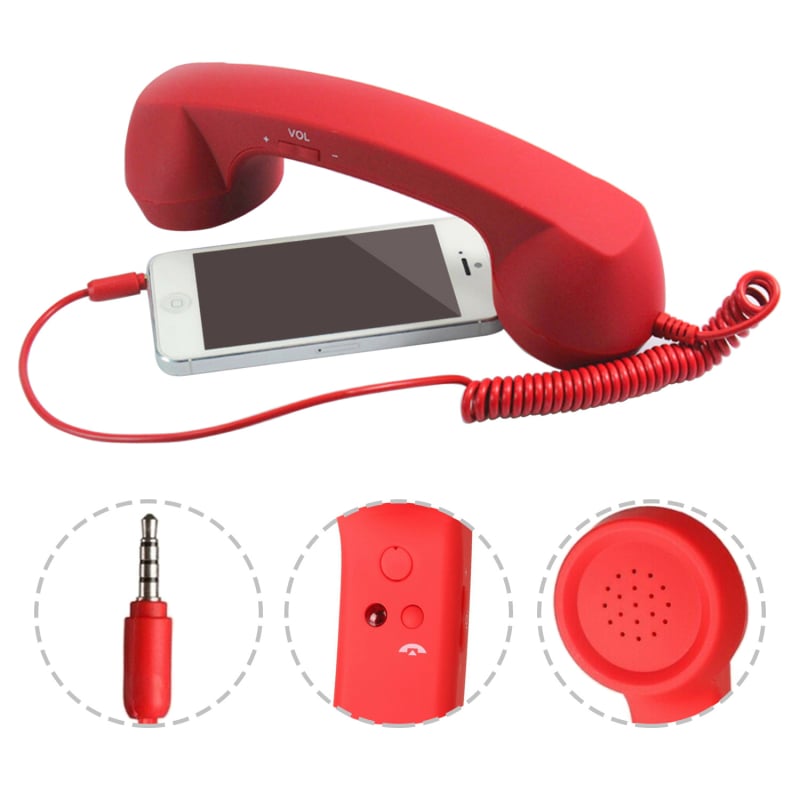 Telefon mobil clasic, căști antice, 10 culori opționale, femei însărcinate, antiradiații, telefon mobil retro, căști mari, producători în stoc