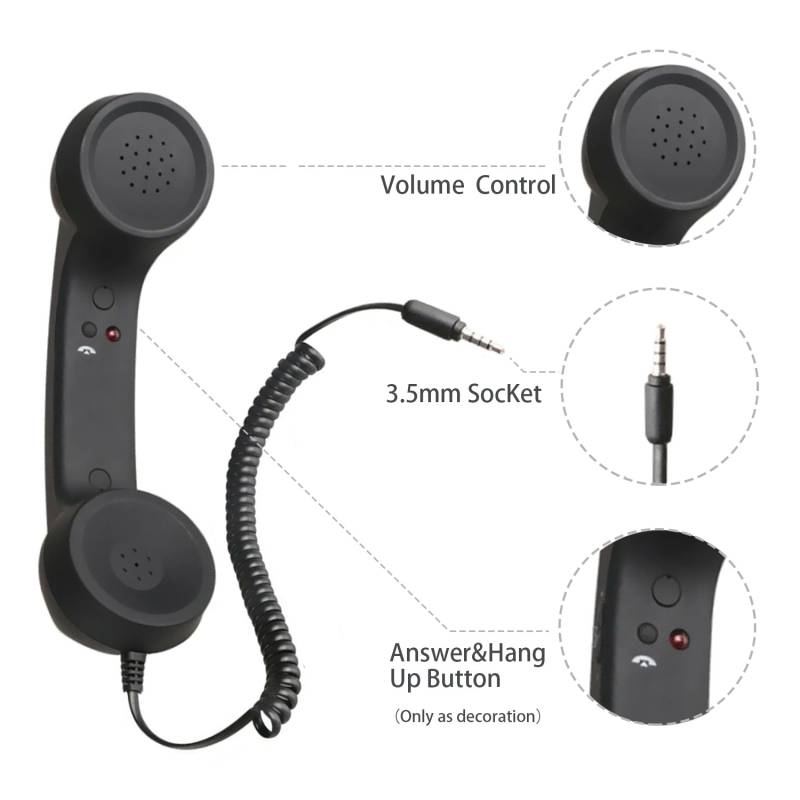 Klassikaline mobiiltelefoni antiikne kõrvaklapp 10 värvi valikuline rasedatele naistele kiirgusvastane retro mobiiltelefoni suur kõrvaklappide tootja laos