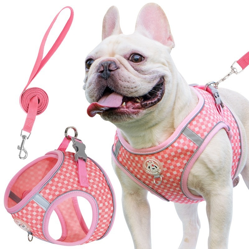 25 évnyi európai és amerikai, határokon átnyúló, nagy forgalmú francia bulldog hám robbanásbiztos húzópóráz macskák és kutyák sétáltatásához, nem szorító póráz kisállatoknak