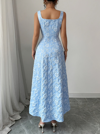 Amazon határokon átnyúló európai és amerikai harisnyatartós ruha, nyári új francia vékony textúrájú anyagból készült elegáns ruha