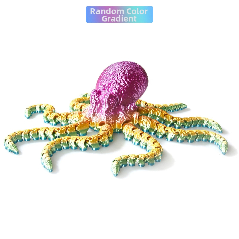 3D printanje hobotnice, igračke s pokretnim zglobom, ukrasnog seta hobotnice, velikog lignja, ukrasnog modela akvarija, hobotnice