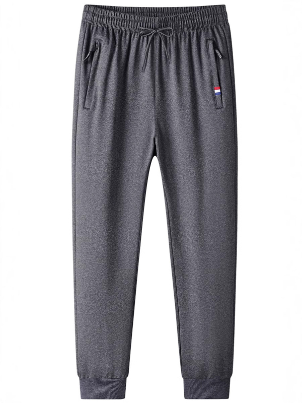 Férfi nadrágok Tavaszi és őszi laza, rugalmas sportnadrág Férfi pamut egyenes szárú férfi lezser nadrág All-meccs sportnadrág