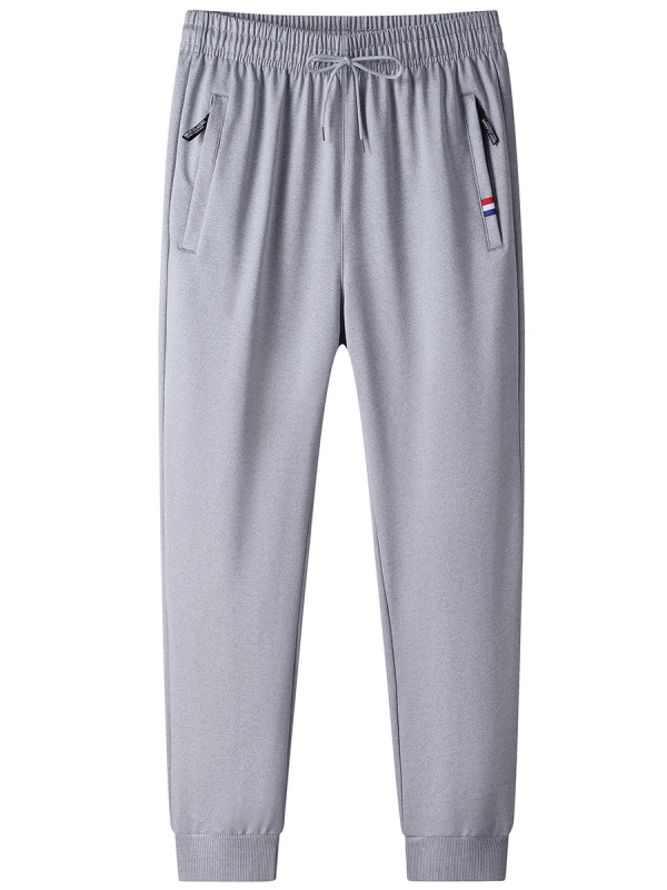 Férfi nadrágok Tavaszi és őszi laza, rugalmas sportnadrág Férfi pamut egyenes szárú férfi lezser nadrág All-meccs sportnadrág