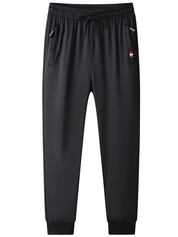 Férfi nadrágok Tavaszi és őszi laza, rugalmas sportnadrág Férfi pamut egyenes szárú férfi lezser nadrág All-meccs sportnadrág