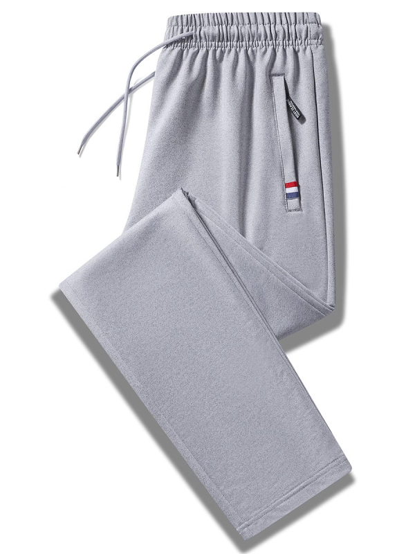 Férfi nadrágok Tavaszi és őszi laza, rugalmas sportnadrág Férfi pamut egyenes szárú férfi lezser nadrág All-meccs sportnadrág