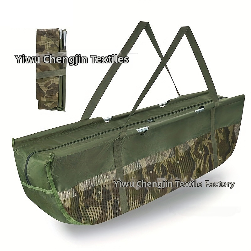 Kokkupandav kalapüügi kaalumisvõrkkott, kerge ja kulumiskindel mõõtekott, kalastustarbed