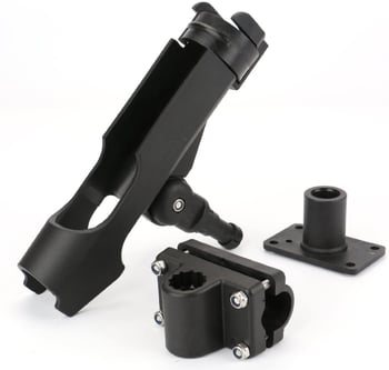 Õngevarda alus lisatarvikutega, õngehoidik, pööratav süsinikmaterjalist süsta jaoks