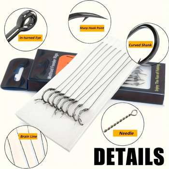 Pārrobežu Eiropas karpu makšķerēšanas āķis ar dzeloņainu pretkodiena Eiropas āķa auklu Method Feeder makšķerēšanas sistēma