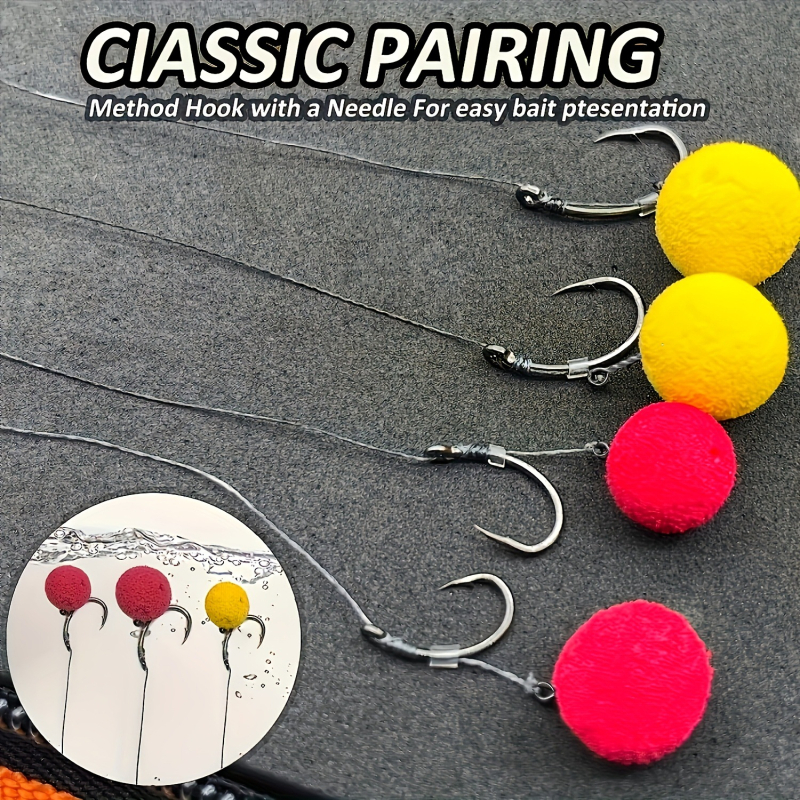 Tarpvalstybinis europinių karpių žvejybos kabliukas su spygliuota apsauga nuo įkandimo europietiška kabliukų linija „Method Feeder“ žvejybos sistema