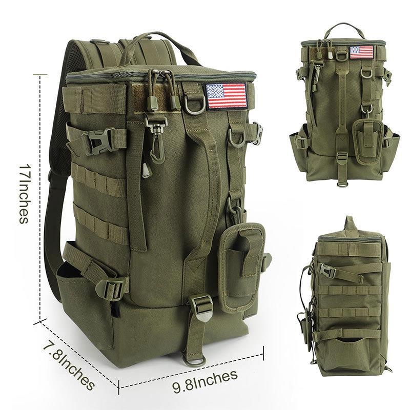 Készlet horgászbottartó táskával, nagy tároló horgászfelszereléssel, horgászbot hátizsákkal, határokon átnyúló horgász hátizsákkal, horgászfelszerelés táskával