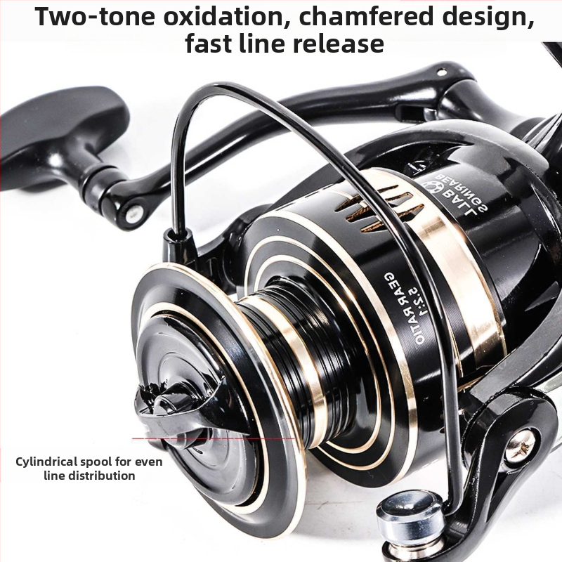 Изцяло метална макара за риболов, макара за риболов, въдица за хвърляне, риболовно колело, въртящо се колело, риболовно колело, колело за морски прът, дистанционно хвърляне, риболовни принадлежности на едро