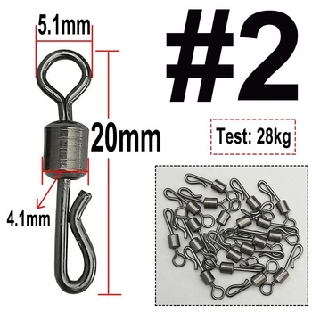 50 tk/pakk piiriülese Euroopa kalapüügigrupi kalapüügivahendite lisatarvikud suurte esemetega kiire Q-kujuline pöörlev kaheksakujuline rõngasühendus hulgimüük