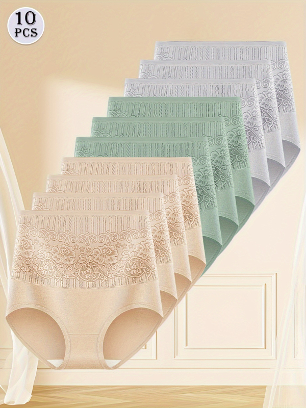 2025. aasta piiriülene uus Euroopa ja Ameerika suur suurus lilleline aluspesu 10 tükki suurt elegantset aluspesu piiriülene otsetarne