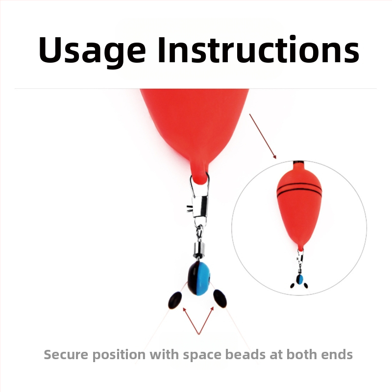 Комплект от 200 броя трицветни мъниста за морски риболов с морски боб, комплект седалки за плуване с космически боб, 8-образен пръстен, морски боб с конектор.