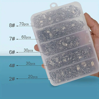 210 кутии с осем-пръстенови конектори с форма на вирбел, B-тип щифтов конектор с 8-пръстена, риболовни аксесоари на едро