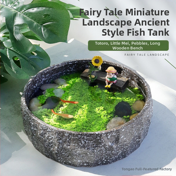 Senovinis metodas, cilindras, mikropeizažas, pasaka, kraštovaizdžio papuošalai, maži namų ūkiai, kūrybingi ekologiški vandens augalai, dekoratyviniai hidroponiniai augalų peizažai