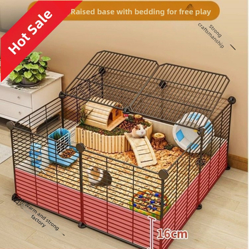 Πολυτελές μεγάλο κλουβί σκαντζόχοιρου για οικιακή χρήση, κατάλληλο για χάμστερ, με βασικά χαρακτηριστικά για διακόσμηση σε στιλ βίλας