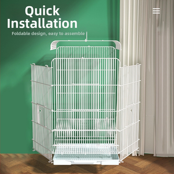 Κλουβί πουλιών παπαγάλων με δέρμα τίγρης, μεγάλο κλουβί πουλιών με παιωνία Xuanfeng, μεταλλικό κλουβί αναρρίχησης με οριζόντιο μετάξι για αναπαραγωγή πουλιών