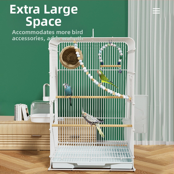 Κλουβί πουλιών παπαγάλων με δέρμα τίγρης, μεγάλο κλουβί πουλιών με παιωνία Xuanfeng, μεταλλικό κλουβί αναρρίχησης με οριζόντιο μετάξι για αναπαραγωγή πουλιών