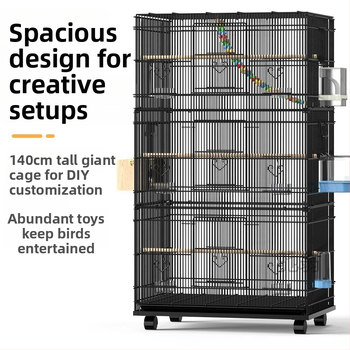 Lu f μεγάλο πολυτελές κλουβί παπαγάλων wren οκτώ δέρμα τίγρης xuanfeng παιωνία κλουβί αναπαραγωγής πουλιών υπερμεγέθη σπίτι