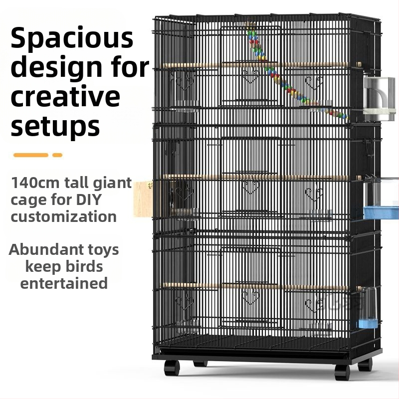 Lu f голяма луксозна клетка за папагал орехче осем тигрова кожа xuanfeng божур клетка за птици развъждане огромен дом