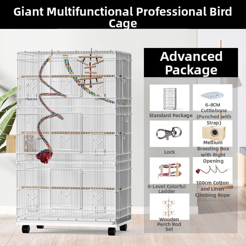 Lu f голяма луксозна клетка за папагал орехче осем тигрова кожа xuanfeng божур клетка за птици развъждане огромен дом