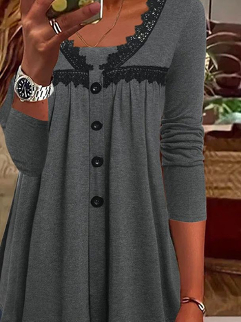 2022. Vanjska trgovina prekogranična nova ženska ležerna majica s V-izrezom i dugim rukavima, široki pulover od čipke, prozirne boje