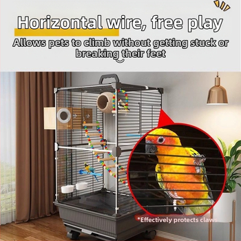 Paukščių narvelis, papūgos narvelis, „Bage Xuanfeng“ tigro odos ypatingas didelis vilos siuvinėjimas, bijūnas, mažas saulės paukščių narvelis, namų apyvokos reikmenys