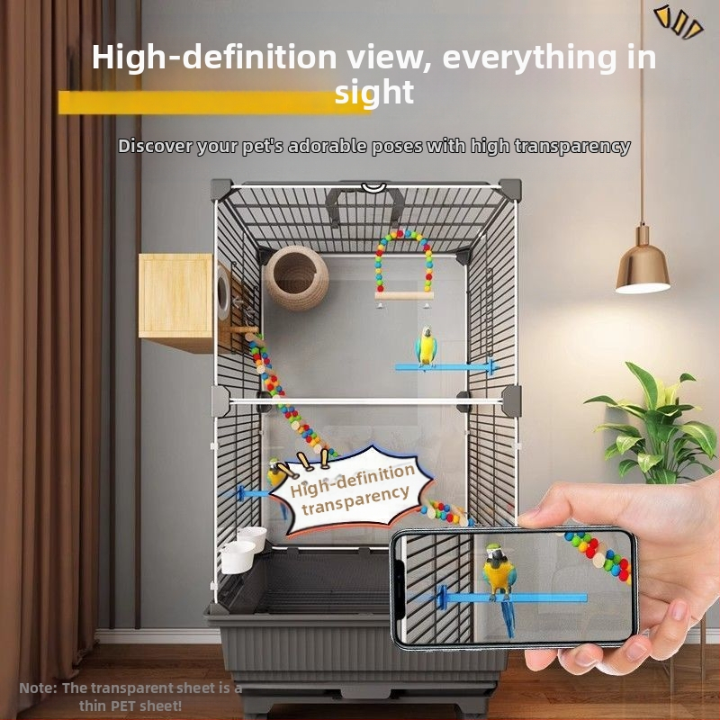 Paukščių narvelis, papūgos narvelis, „Bage Xuanfeng“ tigro odos ypatingas didelis vilos siuvinėjimas, bijūnas, mažas saulės paukščių narvelis, namų apyvokos reikmenys