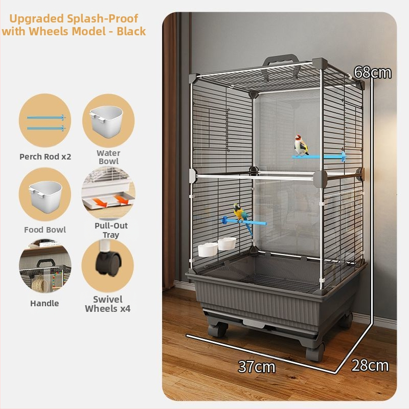 Paukščių narvelis, papūgos narvelis, „Bage Xuanfeng“ tigro odos ypatingas didelis vilos siuvinėjimas, bijūnas, mažas saulės paukščių narvelis, namų apyvokos reikmenys