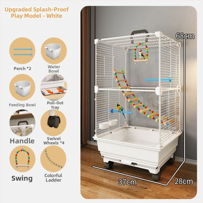 Paukščių narvelis, papūgos narvelis, „Bage Xuanfeng“ tigro odos ypatingas didelis vilos siuvinėjimas, bijūnas, mažas saulės paukščių narvelis, namų apyvokos reikmenys