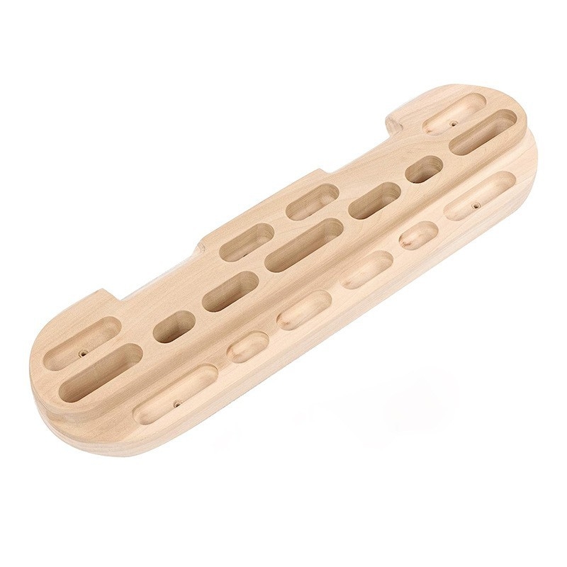 Директна продажба на фабрична многофункционална преносима дървена скална катереща дъска за упражнения за сила на предмишницата, повдигане на набирания