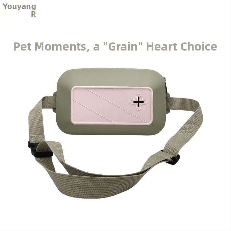 2024 Határokon átnyúló új termék, szilikon etetőtáska, kültéri hordozható kisállat-kirándulási edzőtáska, uzsonnatáska