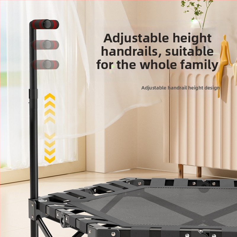 Сгъваем батут с едно щракване за домашна употреба, детски батут, бебешко легло за скачане, фитнес оборудване за дома, сгъваем батут