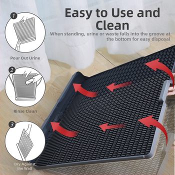 Τουαλέτα σκύλου Golden Retriever, αδιάβροχη, για μικρά, μεσαία και μεγάλα σκυλιά, με επίπεδη επιφάνεια και δυνατότητα έκπλυσης