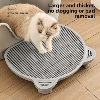 Χαλί άμμου γάτας για την αποτροπή της μεταφοράς της άμμου, Διπλό στρώμα χαλιού ελέγχου άμμου, Τρίψιμο ποδιών τουαλέτας γάτας, Τραπέζι ελέγχου άμμου, Κιβώτιο άμμου γάτας, Υπερυψωμένο ξύλινο κατοικίδιο γάτας