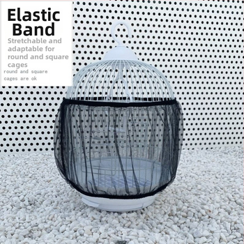 Κάλυμμα κλουβιού πουλιών κατά των πιτσιλιών Κάλυμμα υφάσματος κλουβιού Καλύμματα ρούχων κλουβιού Κάλυμμα πουλιών Κάλυμμα γάζας Δίχτυ κλουβιού κατά των πιτσιλιών Αναπνέον κορδόνι περίσφιξης Πλήρες