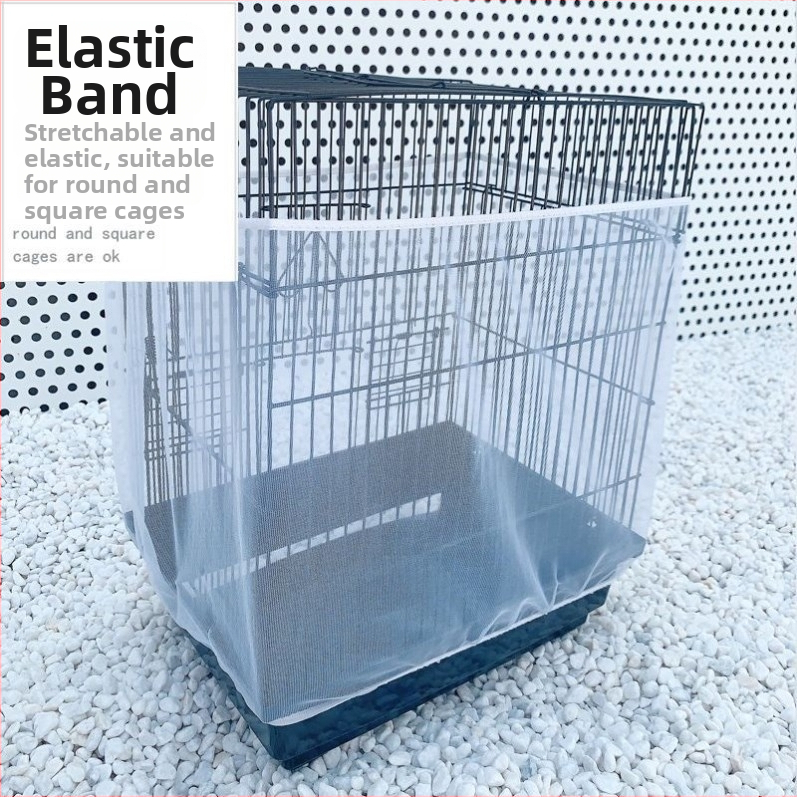 Madárkalitka fröccsenésgátló takaró Madárkalitka szövettakaró kalitka ruhatakarók Madártakaró géztakaró kalitka fröccsenésgátló háló légáteresztő húzózsinóros teljes értékű