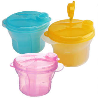 Rezervor de depozitare de mare capacitate pentru ieșiri, compartiment sigilat pentru lapte praf, cutie rotativă cu două straturi pentru lapte praf, 11,5x9,5x8,3 cm