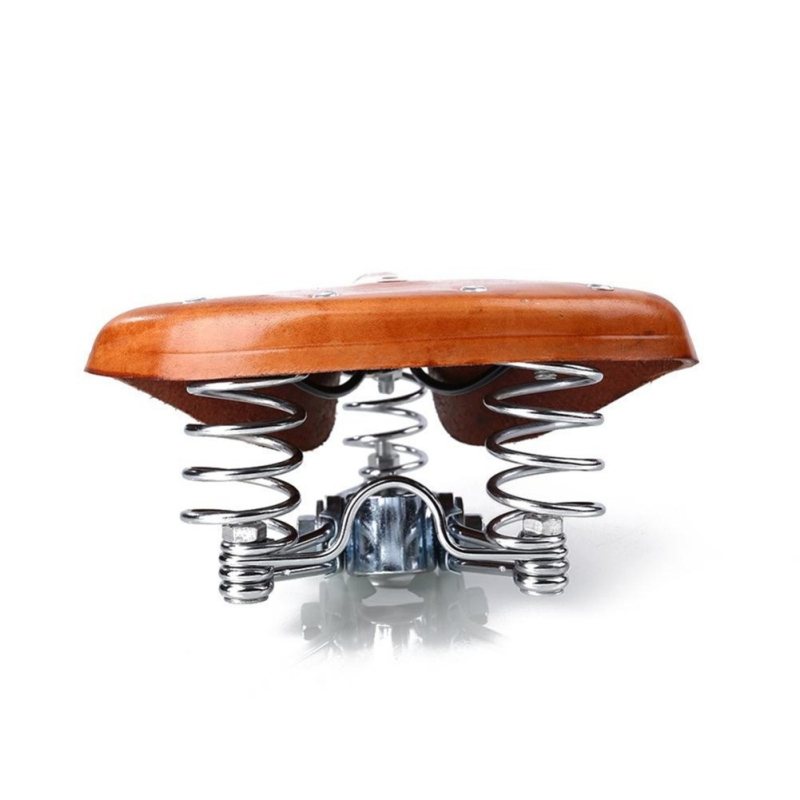 Tiesioginio gamyklinio tiekimo dviračio balno pagalvėlė, retro rudos spalvos, karvės odos balno krepšys, dviračių priedai