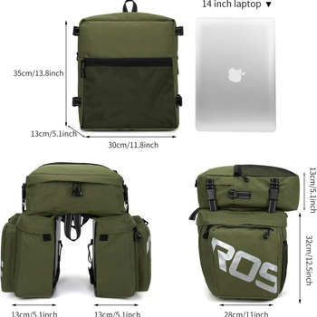 Έτοιμη τσάντα ποδηλάτου, πίσω κάθισμα, πίσω σχάρα, τσάντα ποδηλασίας μεγάλης χωρητικότητας, τσάντα mountain bike τριών σε ένα Sichuan-Xizang Line Camel