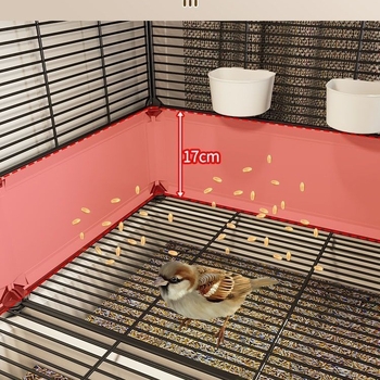 Suur pritsmekindel linnupuur papagoidele, kakaduudele, kuldnokkadele, suurtele müünidele, viirpapagoidele ja kanaarilindudele, luksuslik haljastusvilla